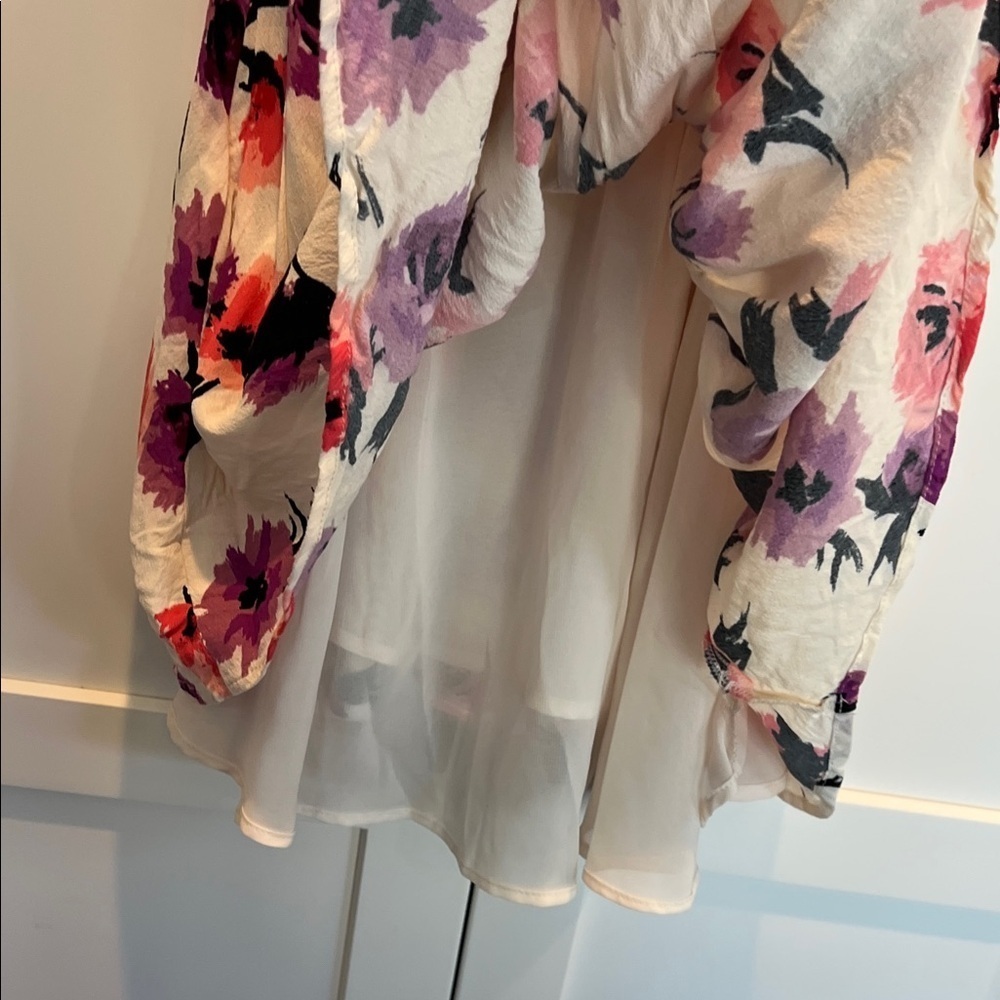 Multicolor Floral Strapless Dress Size S - Picture 6 of 10